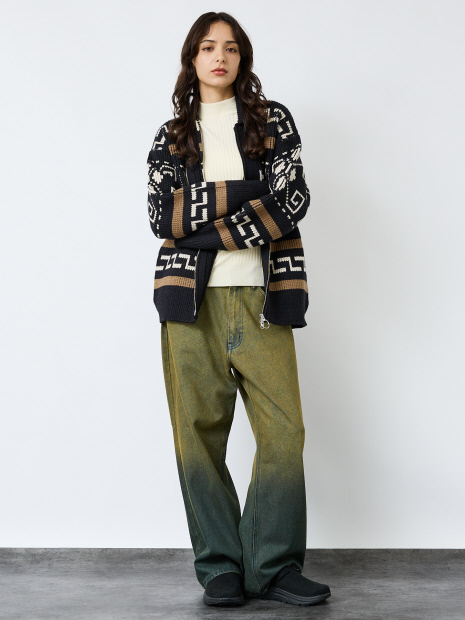 【PENDLETON /ペンドルトン 】WESTERLEY Cardigan/ 総柄 カウチンセーター【予約】