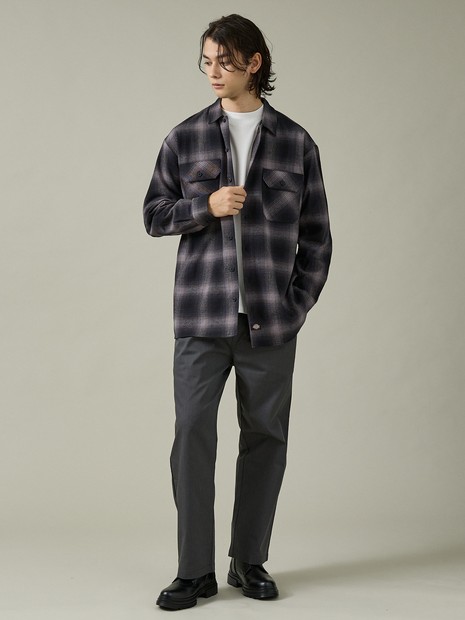 【DICKIES / ディッキーズ】TCツイル/デニム ワイドストレートパンツ（5422-9411）