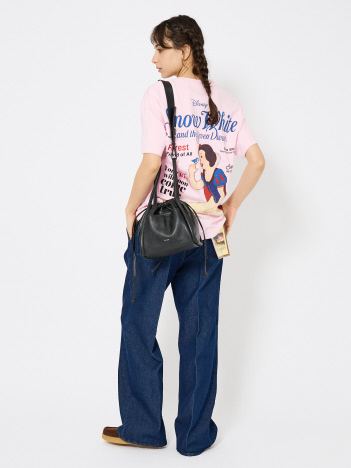【YArKA/ヤーカ】real leather square bottom drawstring 2way bag / 四角底巾着2wayバッグ/ Y2406ARB50【予約】