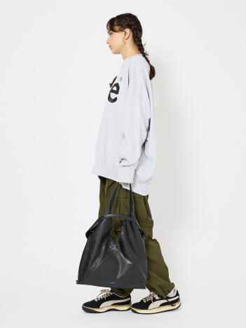 【YArKA/ヤーカ】 real leather different length handles tote / リアルレザー⻑短ハンドル トートバッグ/ユニセックス【予約】