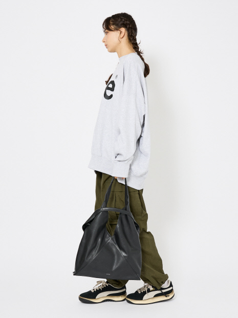 【YArKA/ヤーカ】 real leather different length handles tote / リアルレザー⻑短ハンドル トートバッグ/ユニセックス【予約】