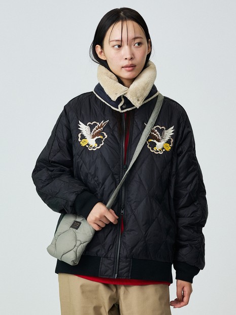 【TAION/ﾀｲｵﾝ】ミリタリー クロスボディ ダウンバッグS/ショルダーバッグ/ダウン/ユニセックス【WEB限定】