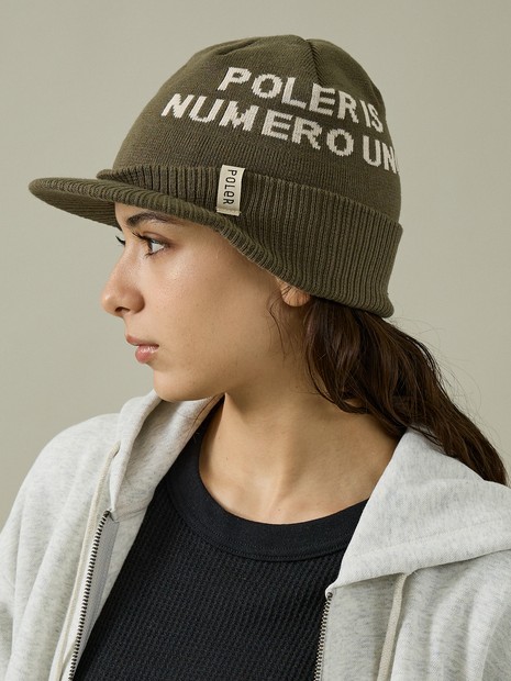 【POLER / ポーラー】BRIM BEANIE / ブリム ビーニー/ユニセックス
