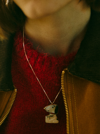ABAHOUSE - 【Indian Jewelry/インディアンジュエリー】キャラクターモチーフネックレス　（large）/1点物/手作業/ユニセックス【WEB限定】