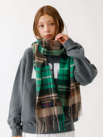 ABAHOUSE - 【TWEEDMILL / ツイードミル】Lambswool Scarf  / ラムウールマフラー【予約】