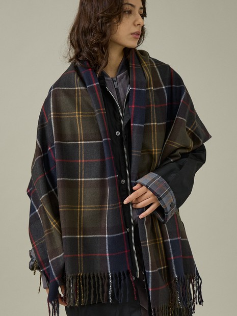 【Barbour / バブアー】HAILESTARTAN SCARF / ヘイルスタータン スカーフ/チェック柄大判ストール【予約】