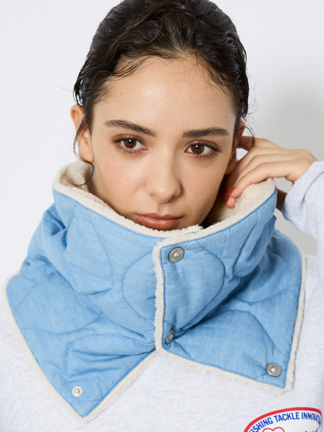 【TAION / タイオン】ミリタリー リバーシブル ダウンネックウォーマー/リバーシブル/2WAY/ユニセックス/防寒【WEB限定】【予約】