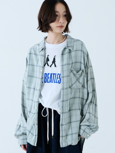 トップス REMI RELIEF Rayon Check Shirts REMI RELIEF（レミレリーフ）の「REMI RELIEF / 別注 Rayon Check