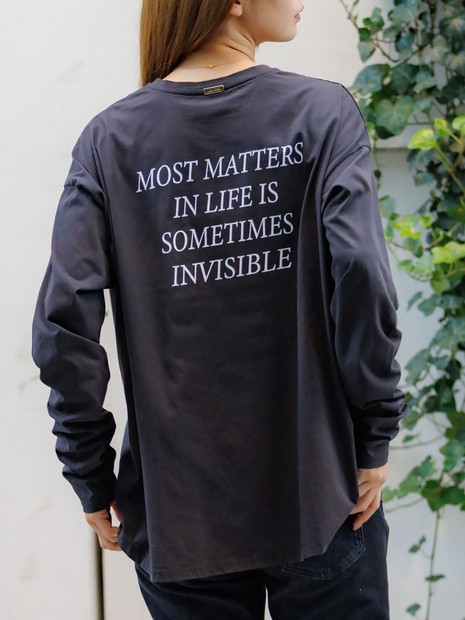 MICA&DEAL /マイカアンドディール】バックプリントロンT/カットソー