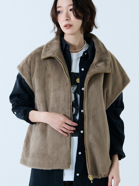 三軒茶屋 Us アス ファーベスト 渋谷アスEUミリタリーフェイクファー