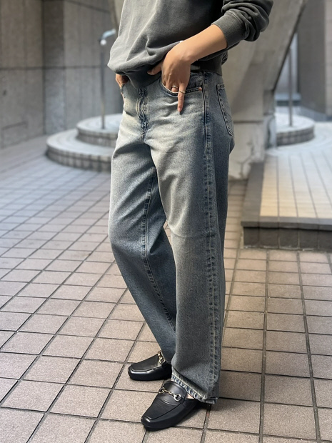 【SOMETHING/サムシング】SOMETHING ELSA ヴィンテージルーズストレートデニムパンツ/デニムパンツ【WEB限定】