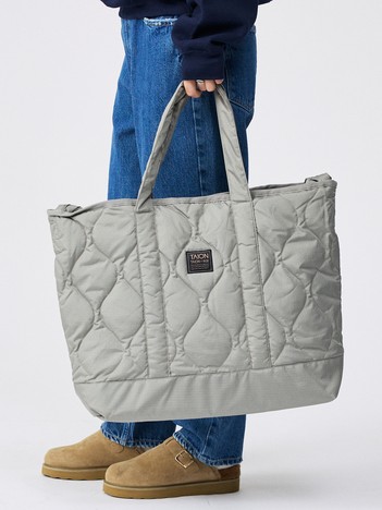 【TAION / タイオン】ミリタリー ジップ ダウントートバッグM / 大容量 / A4可