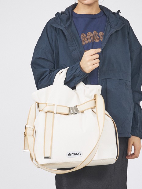 未使用OUTDOOR PRODUCTS 別注 2WAY巾着ショルダーバッグハート OUTDOOR 