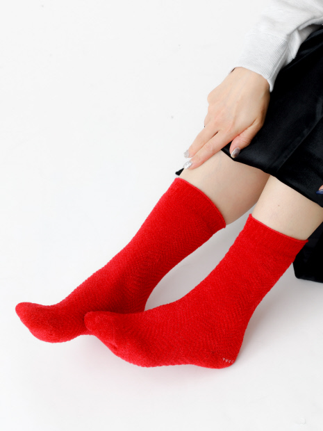 【YUQRI/ユクリ】Fluffyherringbone/靴下/フェミニン/ロマンティック/ギフト【WEB限定】【予約】