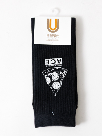 SELECT BY ABAHOUSE (Ladie's) - 【UNIVERSAL OVERALL/ユニバーサルオーバーオール】キューブソックス/CUBE SOCKS/ピザ/ソックス/ユニセックス【WEB限定】