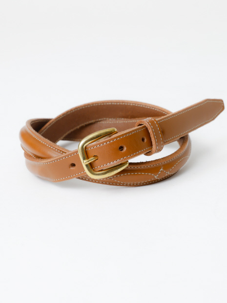 【TORY LEATHER / トリーレザー】2376 3/4 BRIDLE LEATHER RAISED FANCY STITCHED BELT / ブライドルレザー / ステッチ ベルト【予約】