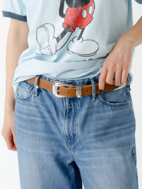 【TORY LEATHER / トリーレザー】"3091" 3-PIECE SILVER BUCKLE BELTS / ウエスタンベルト / ブライドルレザー / ユニセックス【予約】