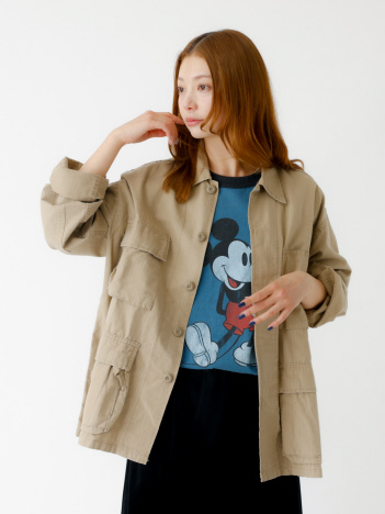 SELECT BY ABAHOUSE (Ladie's) - 【ROTHCO/ロスコ】BDU SHIRTS / ブルゾン / ミリタリージャケット / カーキ / ベージュ【予約】