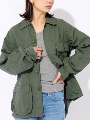SELECT BY ABAHOUSE (Ladie's) - 【ROTHCO/ロスコ】BDU SHIRTS / ブルゾン / ミリタリージャケット / カーキ / ベージュ【予約】