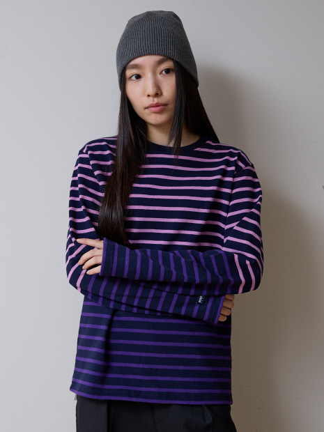 BARBARIAN 12ozHEAVY WEIGHT CREW LONG/ボーダー/クルーネック/ユニセックス【WEB限定】【予約】