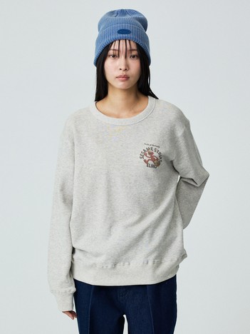 【FRUIT OF THE LOOM/フルーツオブザルーム×SESAME STREET/セサミストリート】ロングスリーブ甘編み裏毛2/プルオーバー【WEB限定】