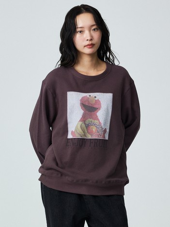 【FRUIT OF THE LOOM】ロングスリーブ甘編み裏毛3/ELMO/ユニセックス【WEB限定】