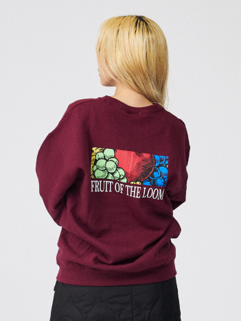 【FRUIT OF THE LOOM】PRINT SWEAT2/ロゴ/ユニセックス【WEB限定】