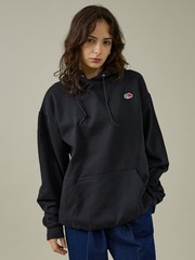 ABAHOUSE フード付きブラック　メンズ FRUIT OF THE LOOM】PRINT HOODIE2/プリントフーディ/ユニ