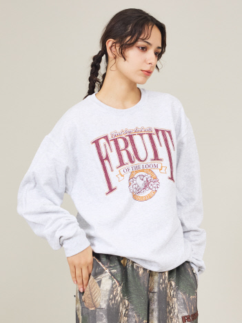 SELECT BY ABAHOUSE (MEN'S) - 【FRUIT OF THE LOOM/フルーツ・オブ・ザ・ルーム】RETRO PRINT SWEAT/ロゴクルー/ユニセックス【WEB限定】