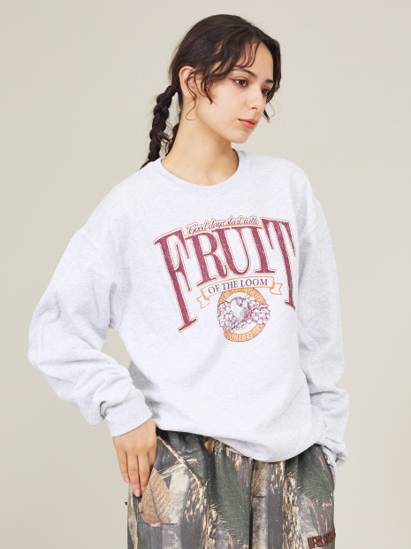 FRUIT OF THE LOOM/フルーツ・オブ・ザ・ルーム】RETRO PRINT SWEAT