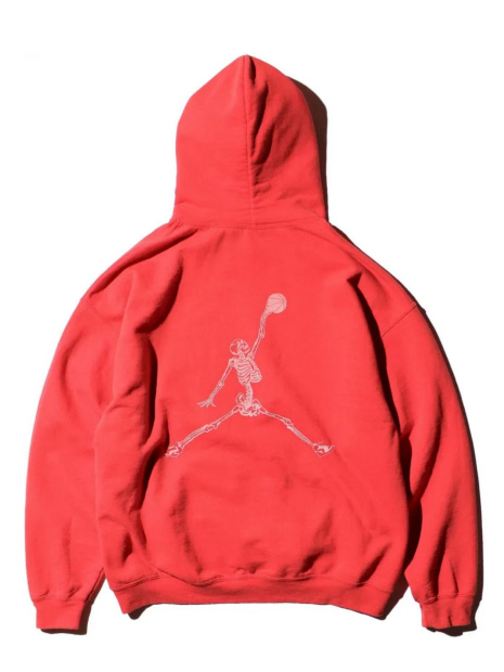 THRIFTY LOOK 】JUMP SKULL PULL HOODIE/パーカー/裏起毛/ユーズド感