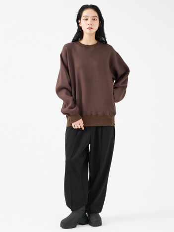 【FORTUNA/フォルトゥナ】TECH SWEAT CREW NECK /トロミ鹿子ダンボールプルオーバースウェット/ユニセックス【WEB限定】【予約】