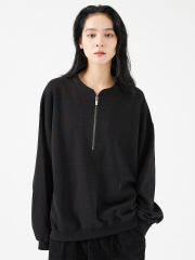 SELECT BY ABAHOUSE (MEN'S) - 【FORTUNA/フォルトゥナ】WフェイスHALF ZIPプルオーバー/オーバーサイズ/ユニセックス【WEB限定】【予約】