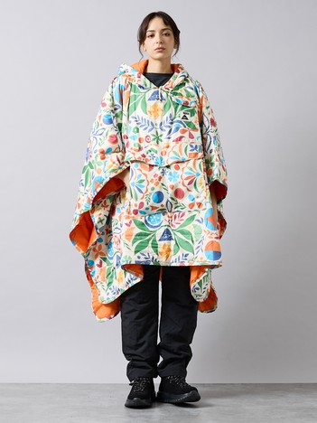 【POLER/ポーラー】REVERSIBLE PONCHO/アウトドア/ユニセックス【WEB限定】