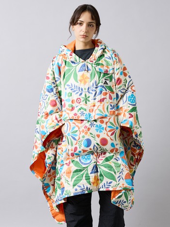 【POLER/ポーラー】REVERSIBLE PONCHO/アウトドア/ユニセックス【WEB限定】