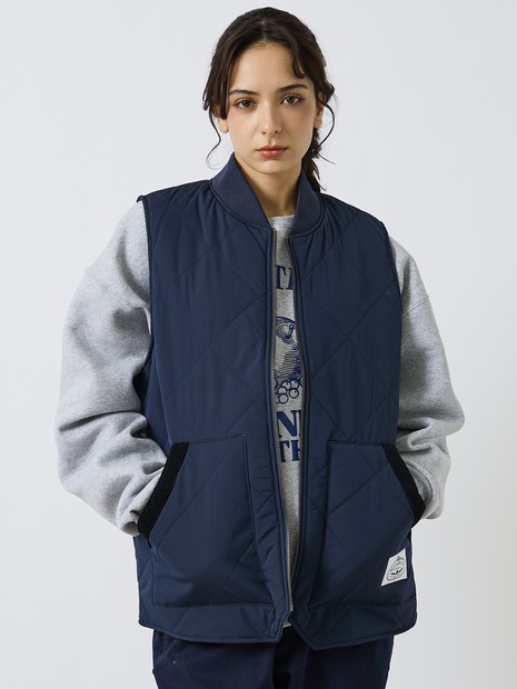 【POLER / ポーラー】 DIAMOND QUILTED VEST / ダイヤキルティングベスト【WEB限定】