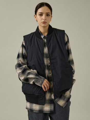 【MADE IN STANDARD】 BLACK MA-1 VEST REVERSIBLE/2WAY/リバーシブル【WEB限定】