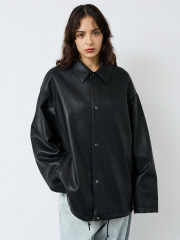 SELECT BY ABAHOUSE (MEN'S) - 【FORTUNA/フォルトゥナ】ECOラムレザーコーチジャケット/コーチジャケット/ユニセックス【WEB限定】【予約】