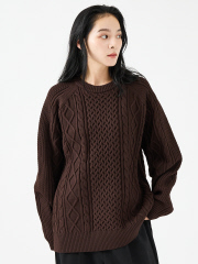 【FORTUNA/フォルトゥナ】ECOTEC-Knit/ケーブル柄ニットプルオーバー/ユニセックス【WEB限定】