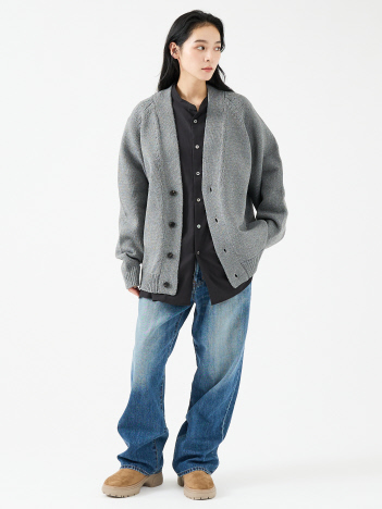 【FORTUNA/フォルトゥナ】ECOTEC-Knit /オーバーサイズ カーディガン /ユニセックス【WEB限定】【予約】