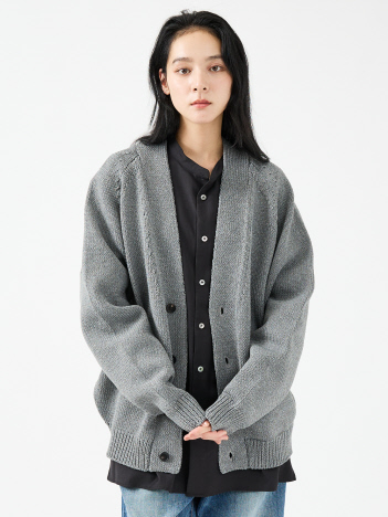 【FORTUNA/フォルトゥナ】ECOTEC-Knit /オーバーサイズ カーディガン /ユニセックス【WEB限定】