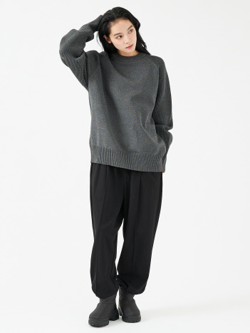 【FORTUNA/フォルトゥナ】ECOTEC-Knit イージーケア ウォッシャブル クルーネック ニット/ユニセックス【WEB限定】【予約】