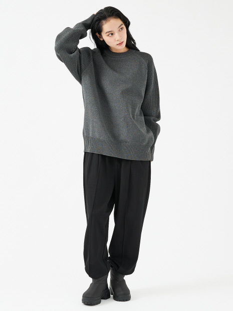 【FORTUNA/フォルトゥナ】ECOTEC-Knit イージーケア ウォッシャブル クルーネック ニット/ユニセックス【WEB限定】【予約】