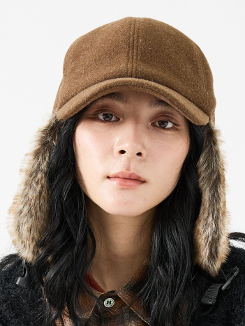 【RUBEN/ルーベン】RUS-6451/WOOL LIKED EARCOVE CAP/ウールライクドイヤーカバーキャップ/フライトキャップ/イヤーフラップ/防寒/耳当て【WEB限定】