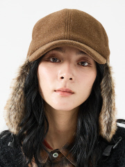 【RUBEN/ルーベン】RUS-6451/WOOL LIKED EARCOVE CAP/ウールライクドイヤーカバーキャップ/フライトキャップ/イヤーフラップ/防寒/耳当て【WEB限定】