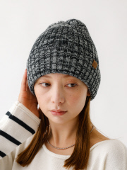 SELECT BY ABAHOUSE (Ladie's) - 【RUBEN/ルーベン】RUS-7125/リブボアニット帽/RIB BORE WATCH/ニット帽/ボア/メランジ【WEB限定】【予約】