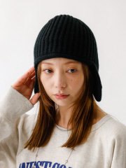 SELECT BY ABAHOUSE (Ladie's) - 【RUBEN/ルーベン】RUS-8349/EAR COVER BEANIE/イヤーカバービーニー/帽子/シンプル/ビーニー/イヤーカバー付き【予約】