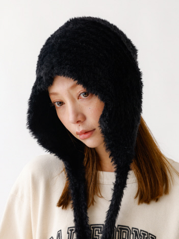 SELECT BY ABAHOUSE (Ladie's) - 【RUBEN/ルーベン】RUS-8355/SHAGGY BONNET/シャギーボンネット/帽子/もこもこ/ふわふわ【WEB限定】【予約】