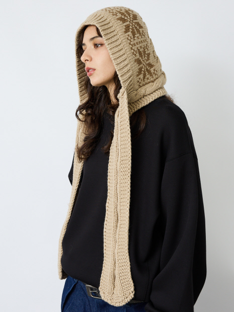 【RUBEN/ルーベン】RUS-8358/ESTONIA MUFF KNIT/エストニアマフラーニット/帽子/ニット/マフラー【WEB限定】【予約】