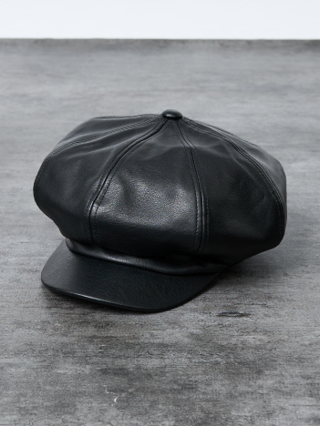 【RUBEN/ルーベン】FAKE LEATHER CASKET/フェイクレザーキャスケット/合成皮革/ユニセックス【WEB限定】【予約】